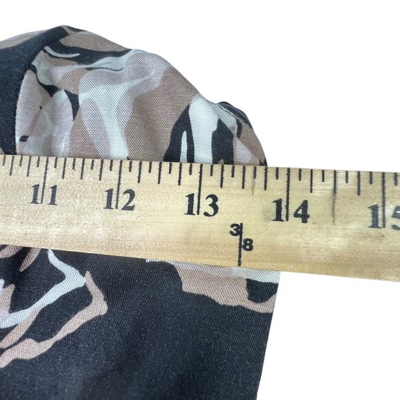 Banana Republic Strapless Floral Dress Linen Blend Black Size 0 Cocktail Chic - Picture 13 of 15